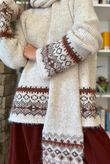Moorland Fair Isle Scarf Oatmeal
